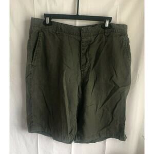 Olive Express Mens Cargo Flat Front Pocket Shorts